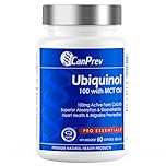 CanPrev Ubiquinol 100mg with MCT Oil, 60 Softgels, 2-Month Supply, CoQ10 Supplement for Heart & Cardiovascular Support, Enhanced Absorption, Non-GMO & Gluten Free, Coenzyme Q10 for Energy & Vitality