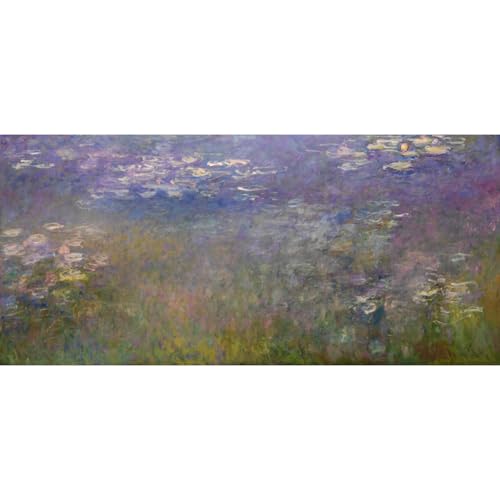Nénuphars Monet toile murale anti-décoloration pour salon moderne