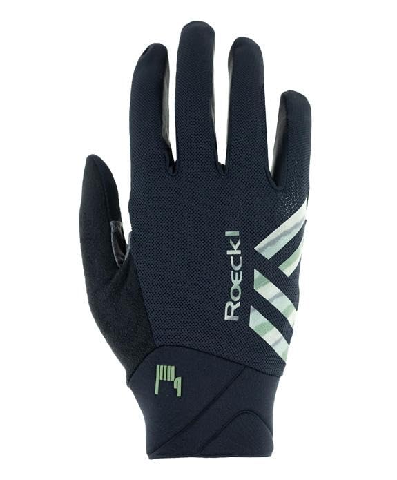 Roeckl Sports Morgex 2 Guantes de ciclismo largos negro/verde 2025: tamaño: 10
