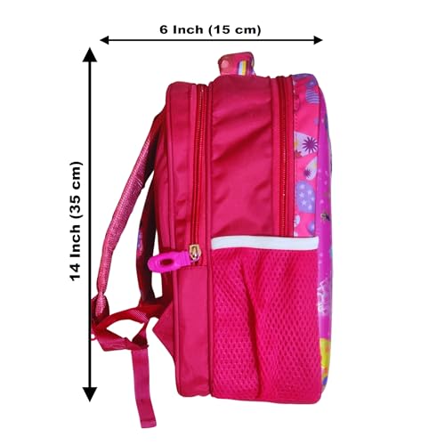 Image of 3D Kids Bag for School, Cartoon Print, Baby Bags, Children Kid Age 2-6 Years, School Backpack for Nursery, LKG, UKG, Primary Class Boys and Girls, 14 Inch