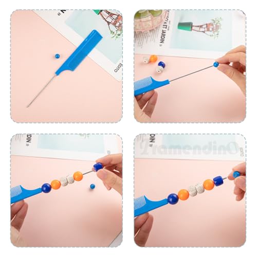 Framendino, 11 peines de plástico para DIY con barra miniatura 3