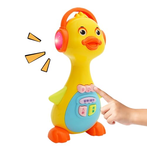 Juguete Pato Bailarin Repite, Pato De Juguete Bebes 6-18 Meses Con Luz Y Música, Patos Bailarin, Musicales Interactivos Para Niños Y Niñas Regalo Navidad, Regalo De Cumpleaños