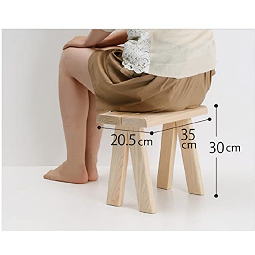 Tabouret de bain extérieur étanche en bois noble durable