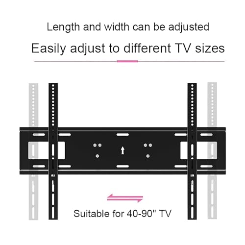 Support TV plafond télescopique ultra robuste supportant jusqu'à 60 kg
