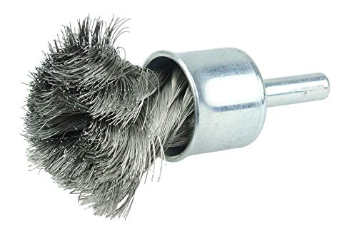 Image of Weiler 10220 3 /4 inch Knot Wire End Brush, .006 inch Stainless Steel Fill, Made in The USA (Pack of 10)