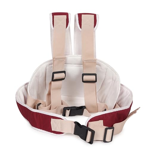 Image of MELVIS Kids Safety Belt for Two Wheeler with Reflective Strips, Portable Seat Belt Children Motorcycle Harness for Motorcycle Bike, Adjustable Safety Harness for Boys Girls (2-12years) (Maroon)