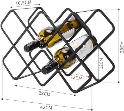 Soporte para botellas de vino 5 botellas apilable y plegable miniatura 2
