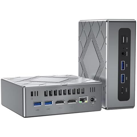 NiPoGi Mini PC Ιntel Core i5-12450H CK10 Dual Slots 32Go DDR4 512Go M.2 NVMe SSD Ordinateur Cover