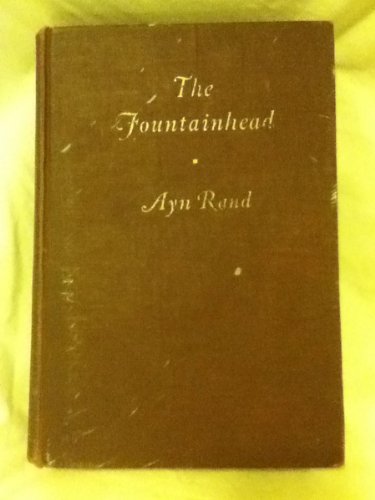 The Fountainhead. By Ayn Rand. Blakiston Edition B00FJAF7YA Book Cover