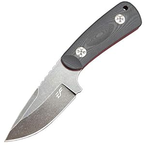 Eafengrow EF121 EDC Fixed Blade Knife D2 Blade Steel G10 Handle with Kydex Sheaths for Outdoor Activities Camping (Black)