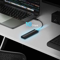SABRENT NVMe Gehäuse und m2 SATA SSD Adapter (M-Key, M+B Key) USB C 3.2X2 10Gbps Kühlkörper Design (EC-SNVE) – Ansicht 7