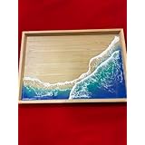 レジンアート オーシャンアート 小物置きトレイ お盆 海