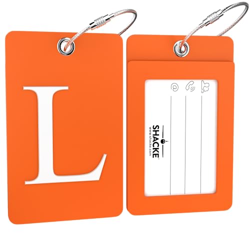 Étiquette de bagage initiale L pliable incassable pour valise - 2