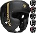 RDX Cascos Boxeo Helmet MMA para Entrenamiento y Muay Thai, Maya Hide Cuero Kara Head Guard, Ideal para Grappling, Sparring, Artes Marciales Kickboxing, Karate, BJJ, Taekwondo
