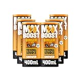 Original Source MAX BOOST Ginger & Yuzu Shower Gel with 100% Natural Fragrance, Vegan Shower Gel, Paraben Free Body Shower Wash, Multipack of 6 x 400ml