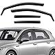 GEARMONSTER Windabweiser kompatibel mit VW Golf MK7 / MK8 2014-2024 Autofenster Regenschutz Regenabweiser Integrierte Deflektoren Integrierter Windabweiser, 4 Stück, Schwarz