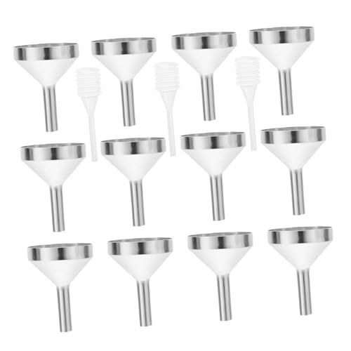 FRCOLOR 2 Sets Perfume Dispensing Tool Lotion Set Essential Oil Fragrance Sets Metal Small Funnel Lab Bottles Transfer Funnel Liquid Transfer Pipette Liquid Pipette