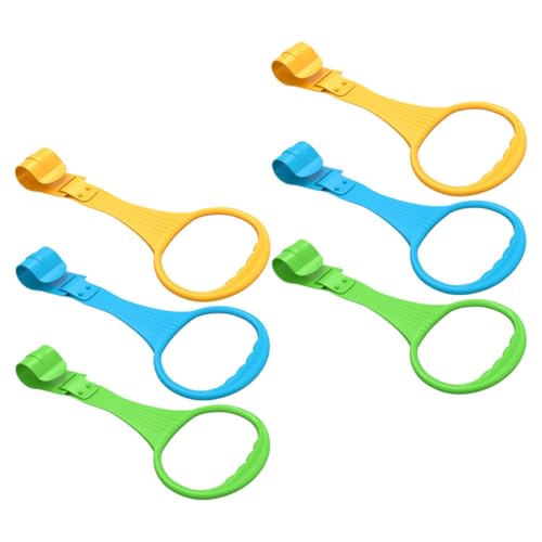 PartyKindom 6 piezas Anillas de para Bebés de Anillas para Cuna Soporte para Aprendizaje de Azul Verde Instalación Rápida y al Desarrollo Brazos