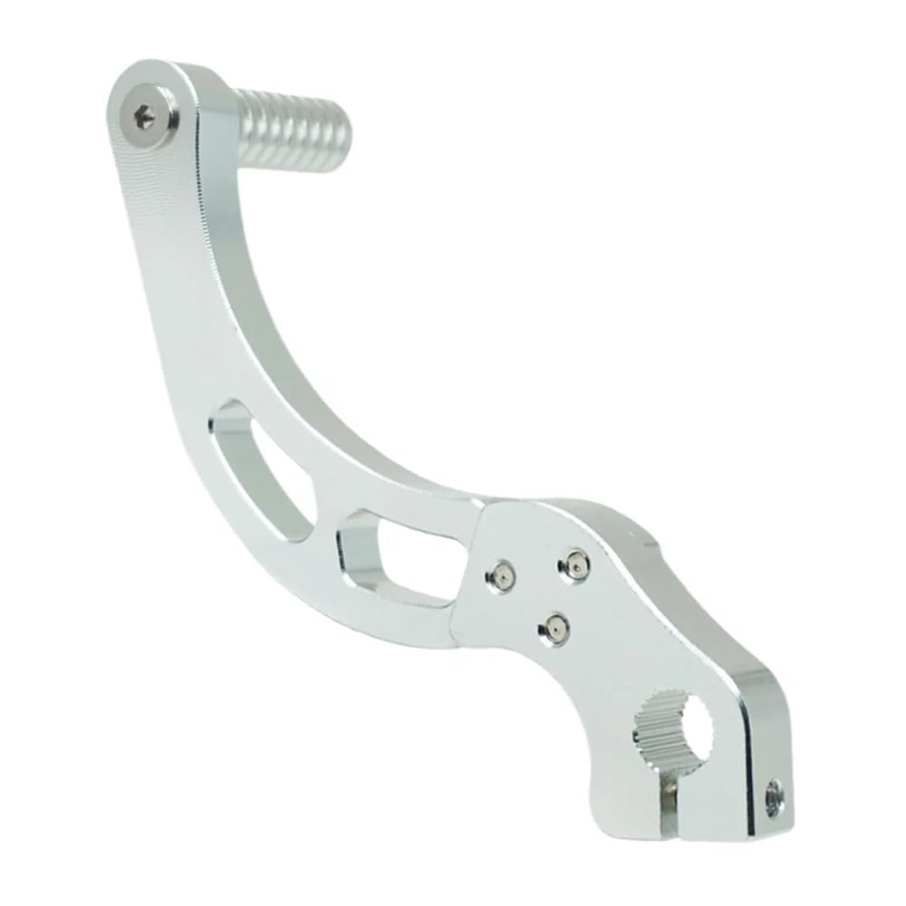 Teknui Silver Motorcycle Gear Lever 13.5Mm Motorcycle Folding Gear Shift Lever For Atv Dirt Pit Bike Scooter Motorcycle Gearshift Lever Shift Pedal Brake Lever