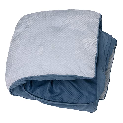 Furhaven-Replacement-Dog-Bed-Cover-Minky-Plush-Suede-Pillow-Top-Mattress-Machine-Washable-Stonewash-Blue-Medium - Cucciolini Doodles Furhaven-Replacement-Dog-Bed-Cover-Minky-Plush-Suede-Pillow-Top-Mattress-Machine-Washable-Stonewash-Blue-Medium