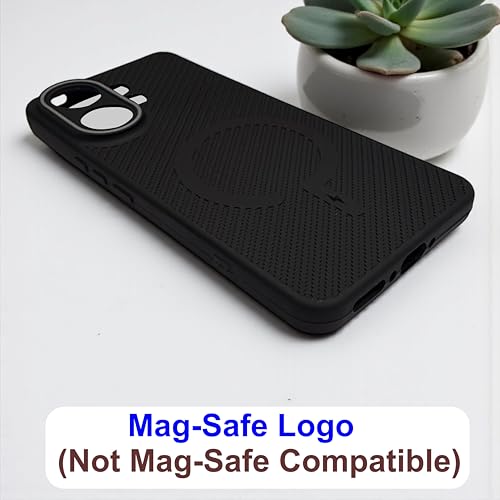 Image of SBMS Back Cover for Vivo V60e / V60 5G / T4 Pro 5G Soft Matte Silicone Cover with Slim Fit | Mag-Safe Logo (Not Mag-Safe Compatible) | Shockproof | Camera Protection Bumper Case for V60 5G (Black)