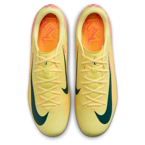 Nike Mercurial Vapor 16 Academy Kylian Mbappé MG Low-Top Soccer Cleats (FQ8377-800, Light Laser Orange/Armory Navy) Size 112