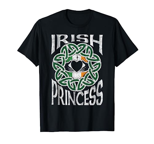 Irish Princess Celtic Knot Claddagh Ring St. Patrick's Day T-Shirt