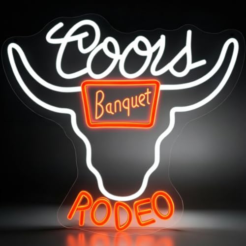 Image of Western Cowboy Beer Neon Light Sign Dimmable USB LED Bar Decor 14.6 inchx13.4 inch