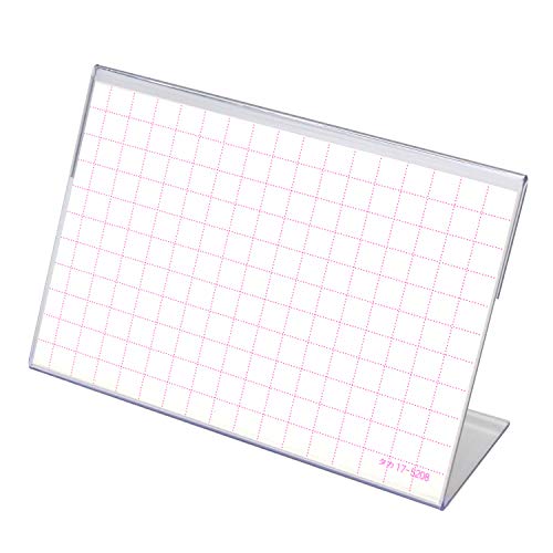 タカ印 ポップ スタンド カード立 L型 34-3220 透明 58×86mm表示 10個
