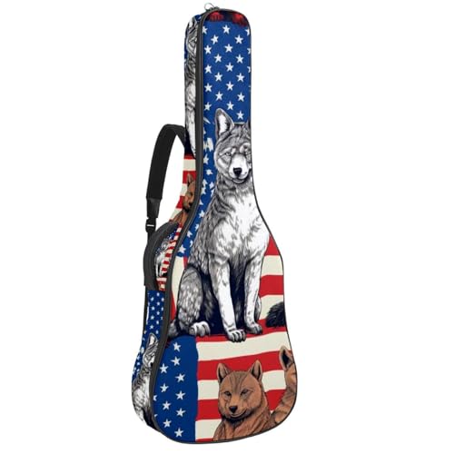 Sac pour guitare acoustique multicolore idéal pour voyager et jouer en plein air