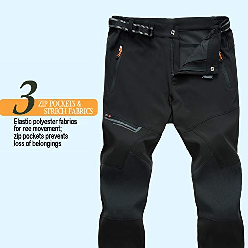 TACVASEN Work Trousers Men Waterproof Hiking Trousers Breathable Walking Pants Lightweight Bottoms for Fishing Army Green,38 - Image 3