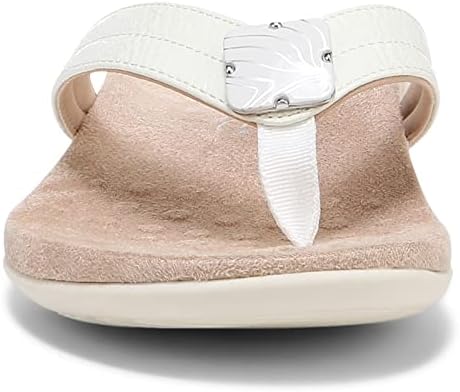 Vionic Avena Women's Arch Supportive Flip Flop Orthotic Sandal White - 7 Medium | Image 7