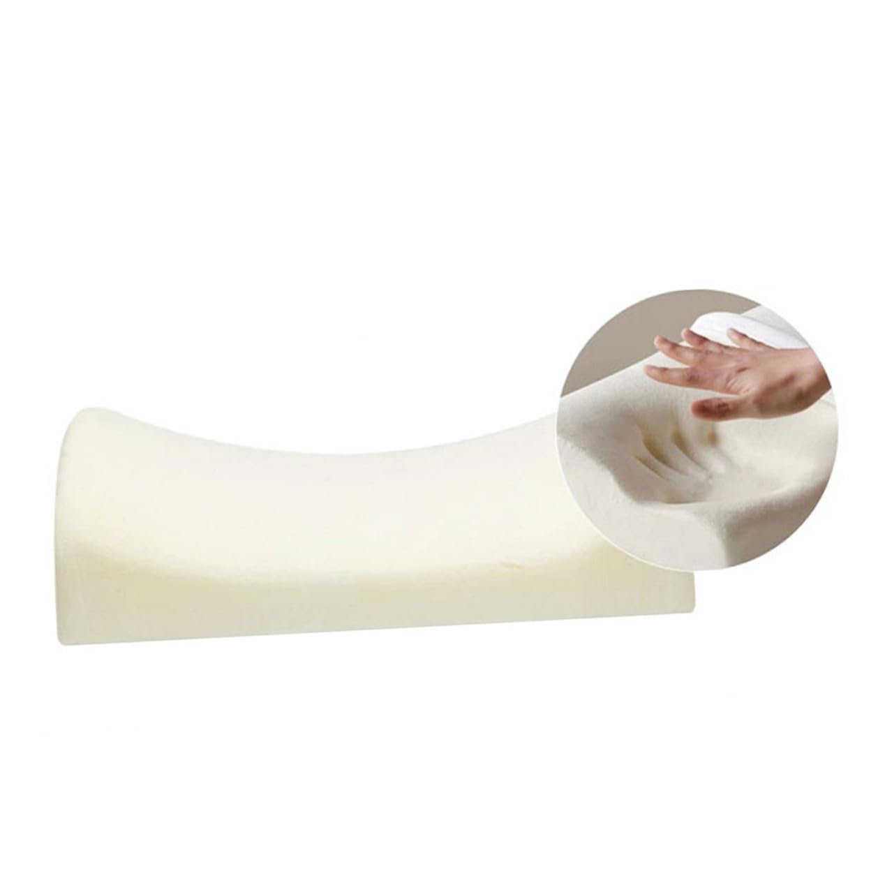 Cojín Lumbar de Espuma Viscoelástica, Soporte para Cintura y Espalda