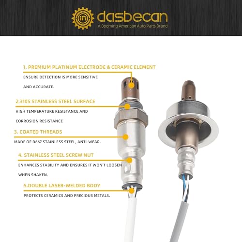 Sensor de Oxígeno Upstream & Downstream Dasbecan para Nissan miniatura 6