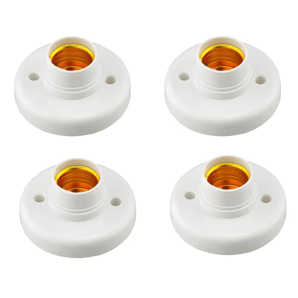 Home Sutra E27 Light Bulb Holder for Wall, 2 Amp 220-240 Volts Holder for Led/Electric Bulb for Home Indoor Outdoor Use (4 Pcs)-image-9