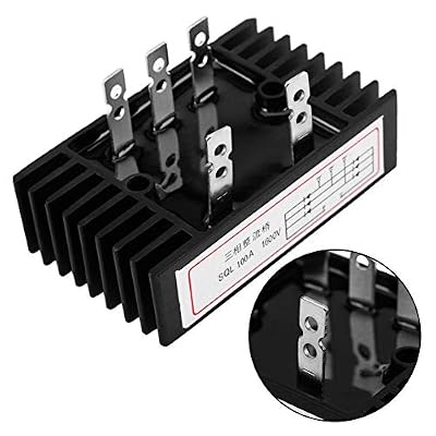 SQL100A Bridge Rectifier, 100A 1600V, AC to DC 3 Phase Diode, Aluminum, 2 Pieces