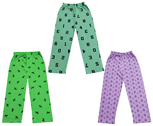 Image of KAYU Kid's Boy's and Girl's Printed Cotton Regular Fit /Track Pant |Pyjama [Pack of 3]