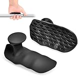 Workout Grips for Women Black Rubber Weight Lifting Grips for Men Women, Hand Palm Protection Grips for Training and Exercise