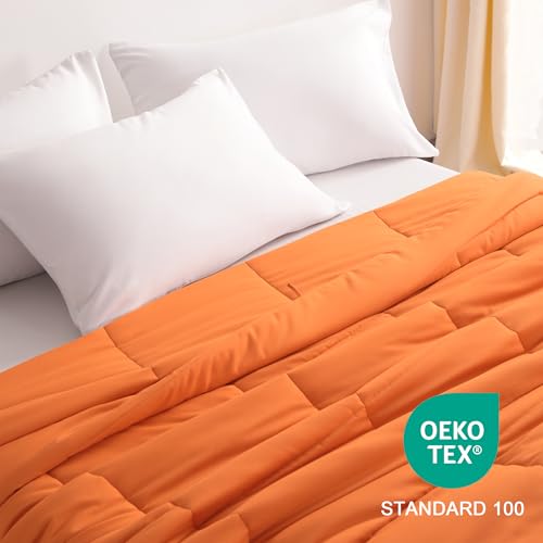 Image of NTBAY King Down Alternative Comforter, 104 x 90, Orange