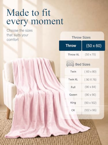 Image of Utopia Bedding Ultra Soft Fleece Bed Blanket Throw Size Pink (50x60 Inches)