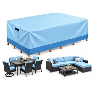 Outdoor Patio Furniture Cover, Waterproof Heavy-Duty 88x62x28″Blue
