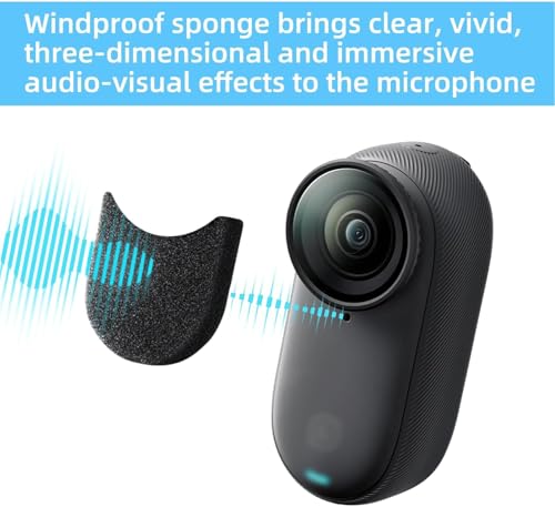 Image of 6 Packs Mic Wind Muff for Insta360 GO 3 /GO 3S, for Insta360 GO 3 /GO 3S Accessories
