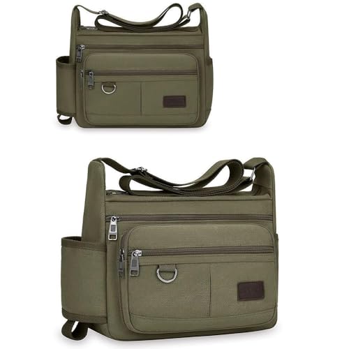 Bolsa tiracolo de lona para homens vintage bolsa de ombro bolsa militar bolsa de ombro bolsa de ombro para mulheres, Estilo 3, Medium