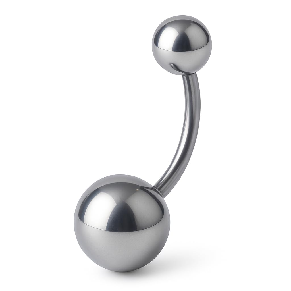 NAVIKO 14G Belly Button Ring - Belly Rings for Women Surgical Steel - Curved Barbell Body Belly Piercing Jewelry - Belly Ring Navel Piercing Jewelry