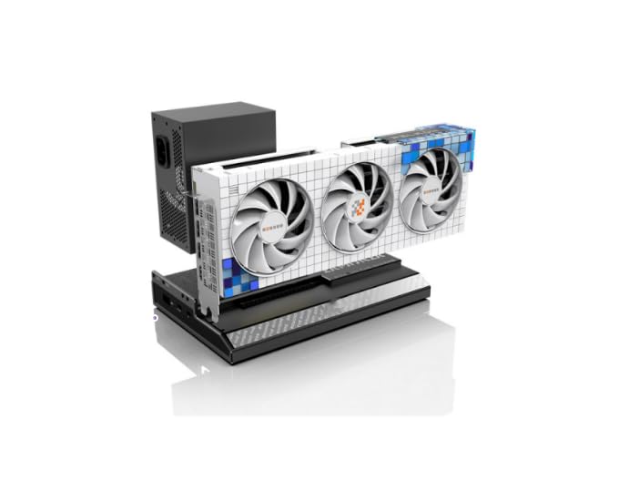 eGPU Enclosure for Thunderbolt 3,USB4.0 40Gbps External GPU Dock Station with TB RJ45 M.2 NVMe Interface, RJ45, ATX / SFX Support, Compatible with /