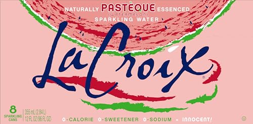 Image of La Croix Sparkling Water, Pasteque (Watermelon), 12 Fl Oz (pack of 8)