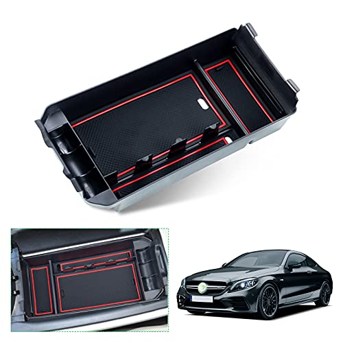 【GAFAT】メルセデス ベンツ Benz GLCクラス X253 2016+ Cクラス 4代目 W205 2014-2021 EQC 2019+ 専用 車用収納ボックス 外付コンソールボックス 内装パーツ センターコンソールボックス アームレストボックス