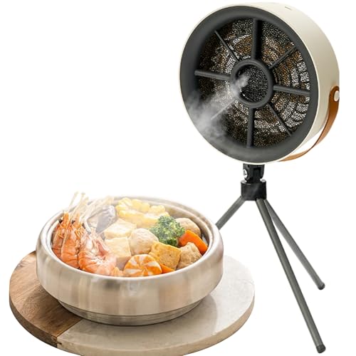 Campana extractora portátil para cocinar, extractor portátil | Ventilador extractor extraíble de escritorio Campana portátil | Purificador de aire USB de bajo ruido y 3 velocidades Suministros de