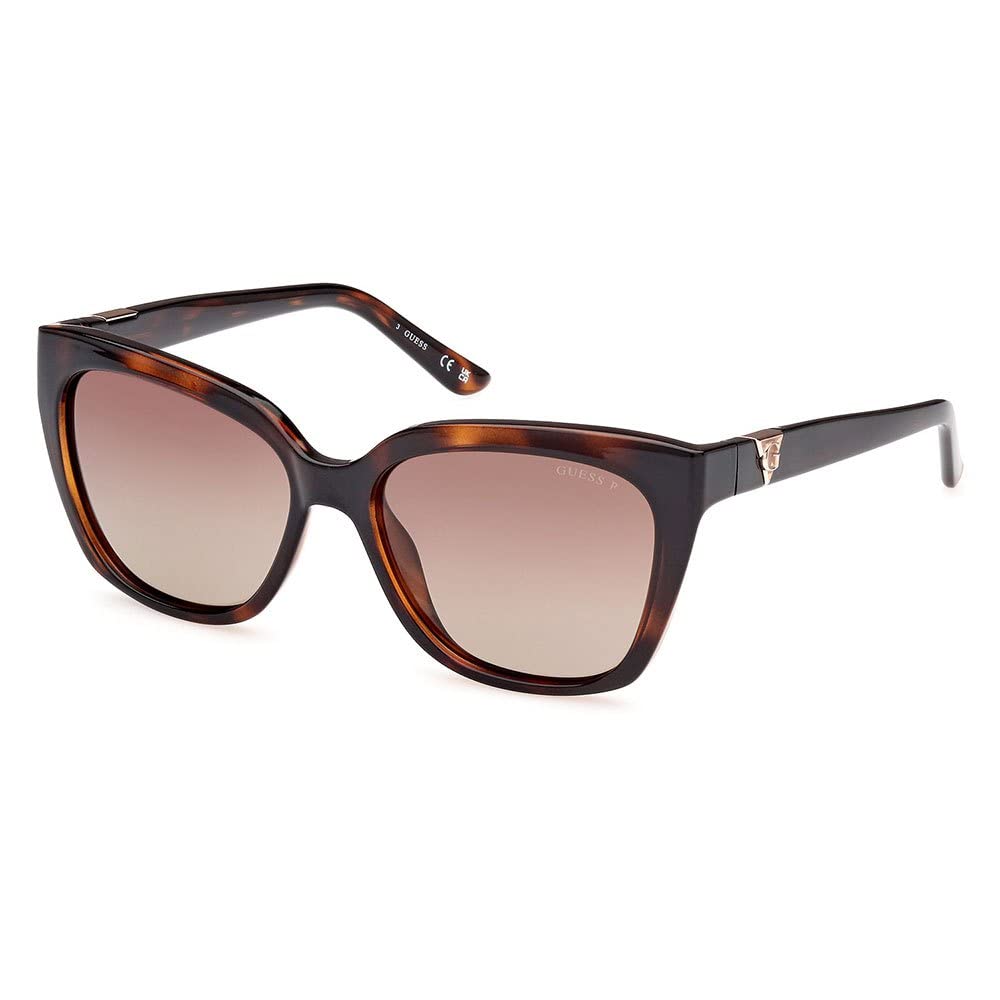 Guess Dark/Brown Gu7878 52H Woman Sunglasses Injected Squared Polarized Shaded