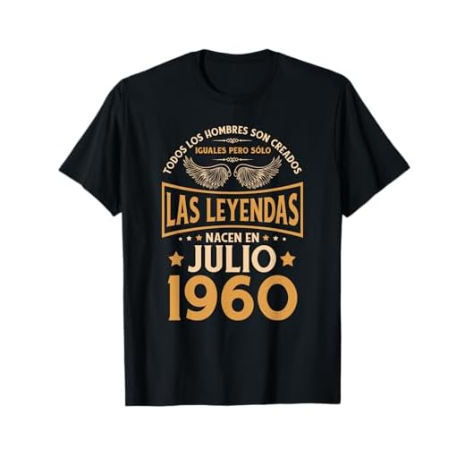 Cumpleaños Hombre Regalos Las Leyendas Julio 1960 Camiseta